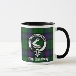 Armstrong Clan Crest Badge & Tartan Mok