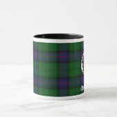 Armstrong Clan Crest Badge & Tartan Mug (Centre)