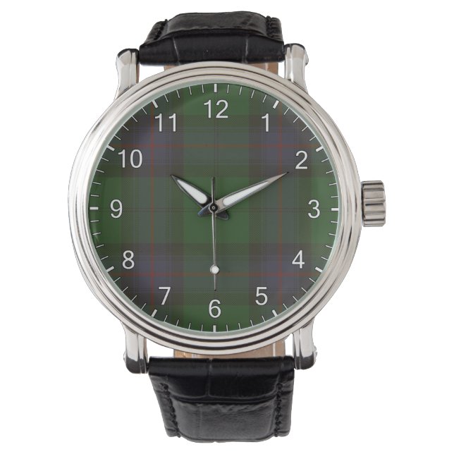 Armstrong Clan Tartan Horloge (Voorkant)