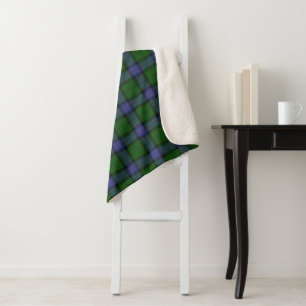 Armstrong Clan Tartan Scottish Pset Pattern Sherpa Deken