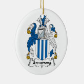 Armstrong Family Crest Keramisch Ornament (Rechts)