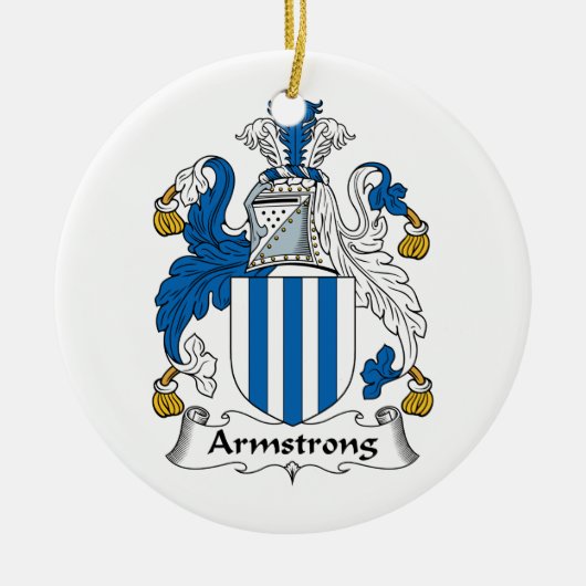 Armstrong Family Crest Keramisch Ornament (Voorkant)