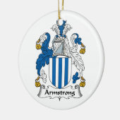 Armstrong Family Crest Keramisch Ornament (Links)