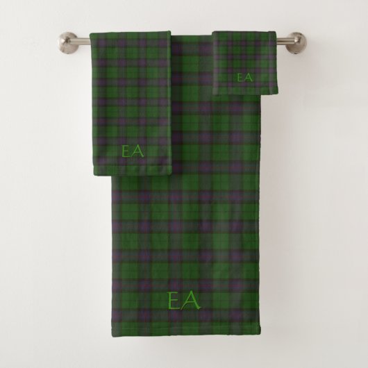 Armstrong Officieel LAN Tartan met uw initialen Bad Handdoek (Insitu)