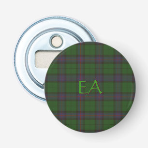 Armstrong Officieel LAN Tartan met uw initialen Button Flesopener
