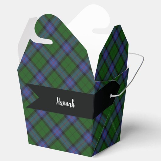 Armstrong Schots Tartan Plaid Pattern Bedankdoosjes (Geopend)