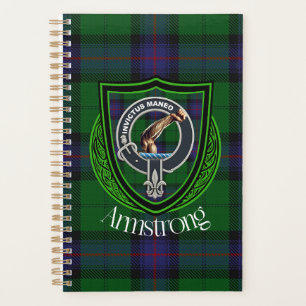 Armstrong Scottish Clan Tartan et Crest
