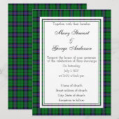 Armstrong Scottish Faire-part de mariage (Devant / Derrière)