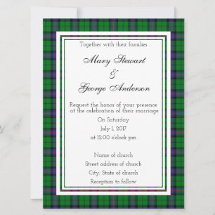 Armstrong Scottish Faire-part de mariage