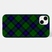 Armstrong tartan blue en green plaid Case-Mate iPhone case (Achterkant (horizontaal))