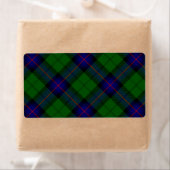 Armstrong tartan blue en green plaid etiket (Insitu)