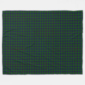Armstrong tartan blue en green plaid fleece deken (Voorkant (Horizontaal))