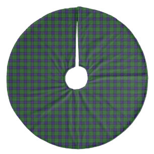 Armstrong tartan blue en green plaid fleece kerstboom rok
