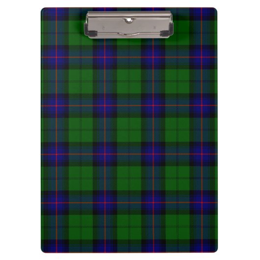 Armstrong tartan blue en green plaid klembord (Voorkant)
