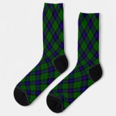 Armstrong tartan blue en green plaid sokken (Links)