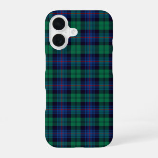 Armstrong Tartan Koninklijk Blauw en Groen Schotse iPhone 16 Hoesje