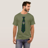 Armstrong Tartan Necktie T-Shirt w/Badge (Devant entier)