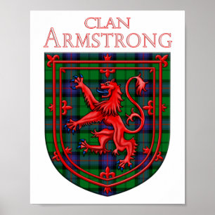 Armstrong Tartan Scottish Play Lion Rampant Poster