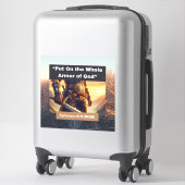Armure de Dieu entière - Sticker en vinyle coupé s (Sur valise)