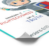 Armure de Dieu Poster pour enfants - Ephésiens 6:1 (Coin)