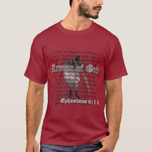 Armure de Dieu, T-shirt de vers de bible de 6h11