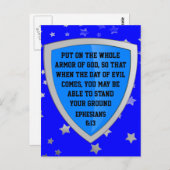 armure de la carte postale de Dieu (Devant / Derrière)