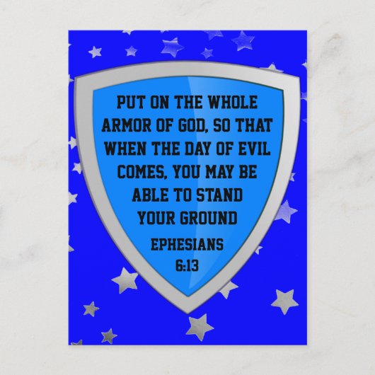 armure de la carte postale de Dieu (Devant)