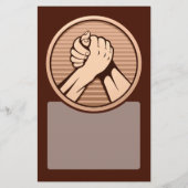 Armworstel Brons Flyer (Achterkant)