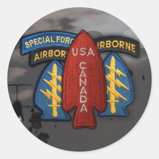 Army 1e Special Service Force WW2 Patch Sticker (Voorkant)