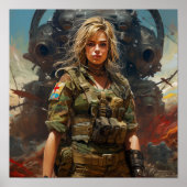 Army 24 - Inspirerend Poster voor Military Enthusi (Voorkant)