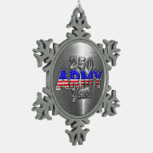 ARMY 250 YEARS TIN SNEEUWVLOK ORNAMENT (Links)