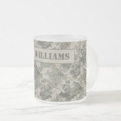 ARMY ACU Camoflauge - Beker van glazen koffie met Matglas Koffiemok (Voorkant rechts)
