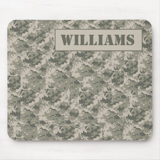 ARMY ACU Camoflauge Digital Personalized Mousepad Muismat (Voorkant)