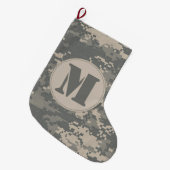 ARMY ACU Digital Camo Camouflag Kerststop Grote Kerstsok (Voorkant (Hangend))
