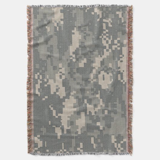 ARMY ACU Digital Camouflage Throw Blanket Deken (Voorkant Verticaal)