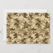 Army Air Camouflage Militaire Verjaardag Kaart (Achterkant)