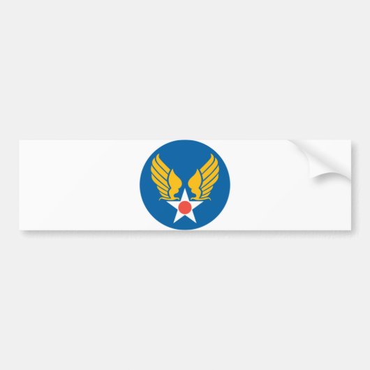 Army Air Corps Shield Bumpersticker (Voorkant)