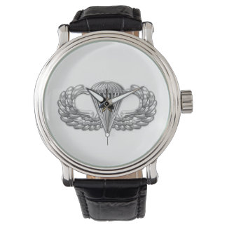 Army Airborne Basic Parachutist met Combat Star Horloge