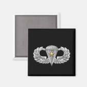 Army Airborne Basic Parachutist met Combat Star Magneet (Voorkant / Achterkant)