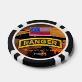 Army Airborne Rangers Veterans Vets Pokerchips (Enkel)