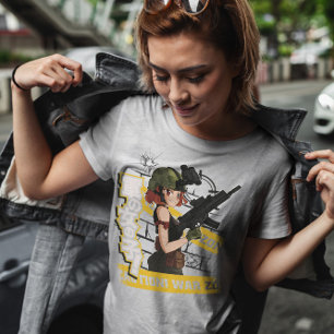 Army Anime Girl T-shirt