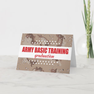 Army Basic Training Afstuderen Gefeliciteerd Kaart