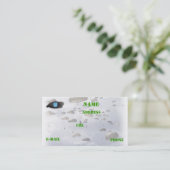 Army Beret Flash Veterans visitekaartje (Staand voorkant)