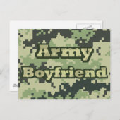 Army Boyvriendin Briefkaart (Voorkant / Achterkant)