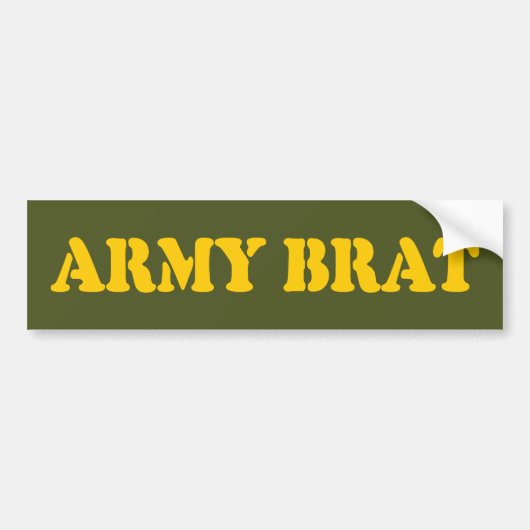 ARMY BRAT BUMPERSTICKER (Voorkant)