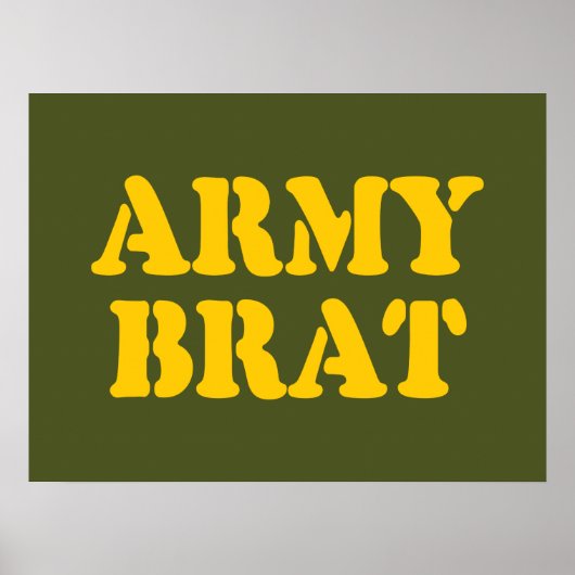ARMY BRAT POSTER (Voorkant)