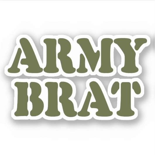 ARMY BRAT STICKER (Voorkant)