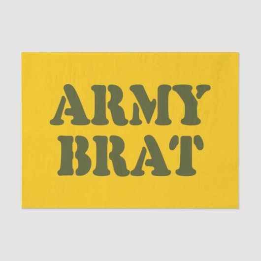 ARMY BRAT TISSUEPAPIER (Voorkant)