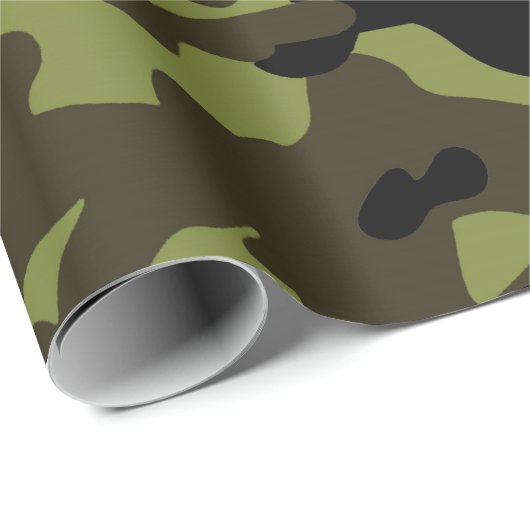 Army Camo Pattern Cadeaupapier (Rol Hoek)