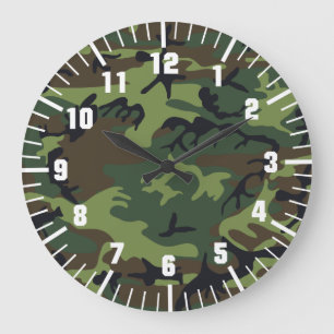 army camouflage pattern grote klok